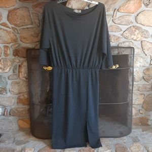 Anthropologie Charcoal Knit Dress